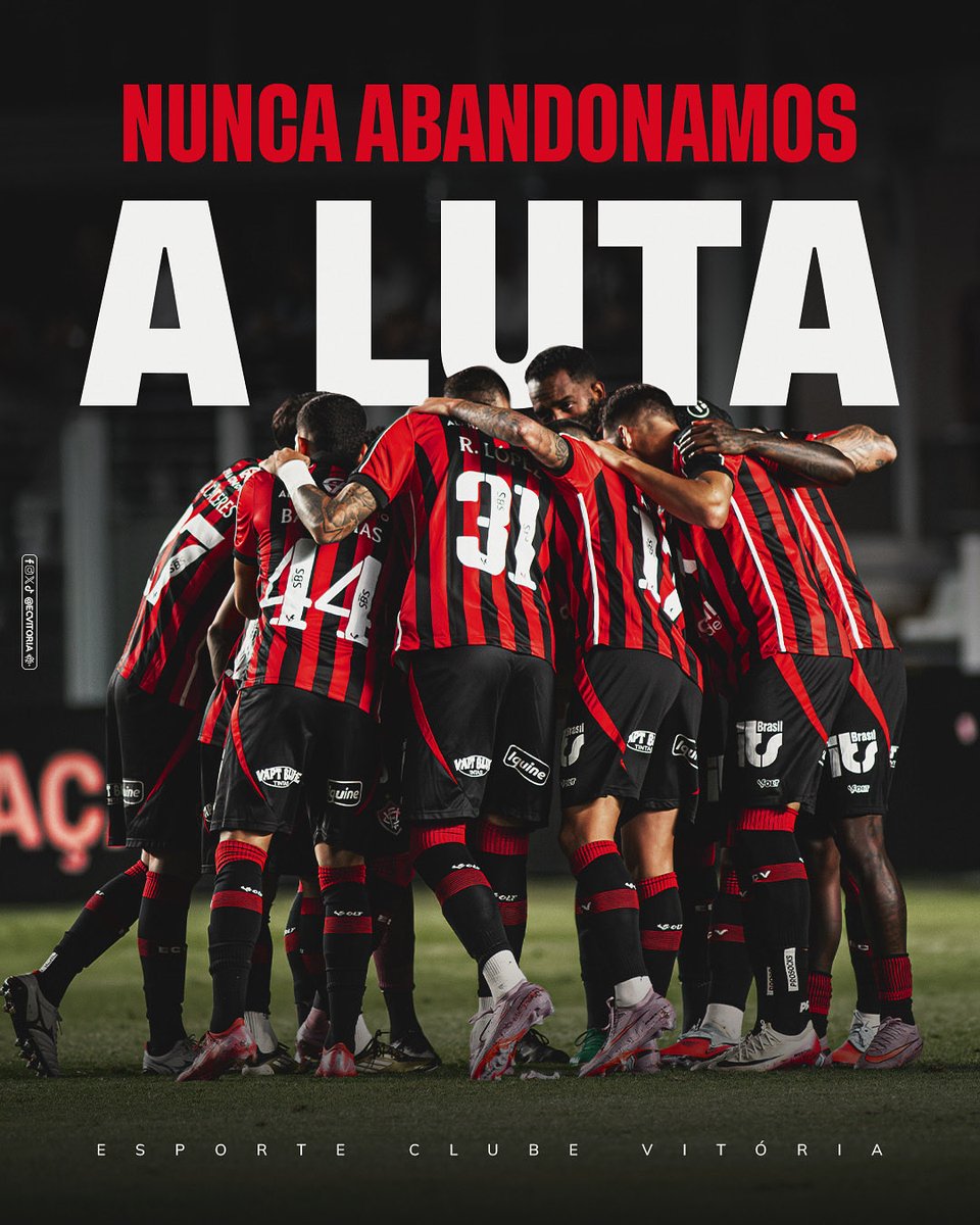 ECVitoria's tweet image. Única luta que se perde, é a que se abandona e nós NUNCA ABANDONAMOS A LUTA!
📸 Victor Ferreira | EC Vitória
#PegaLeão #PorNossaHistória #Brasileirão2025 #JogaremosJuntos