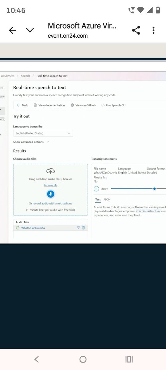 HeetDayaniBJP's tweet image. 🧠 Joined Microsoft Azure Virtual Training Day: AI Fundamentals!
Learned about Generative AI, Azure AI Services, NLP, Bot Service &amp;amp; Speech-to-Text — all with practical demos. 🚀
#MicrosoftAzure #AIFundamentals #GenerativeAI #AzureAI #Learning #AI