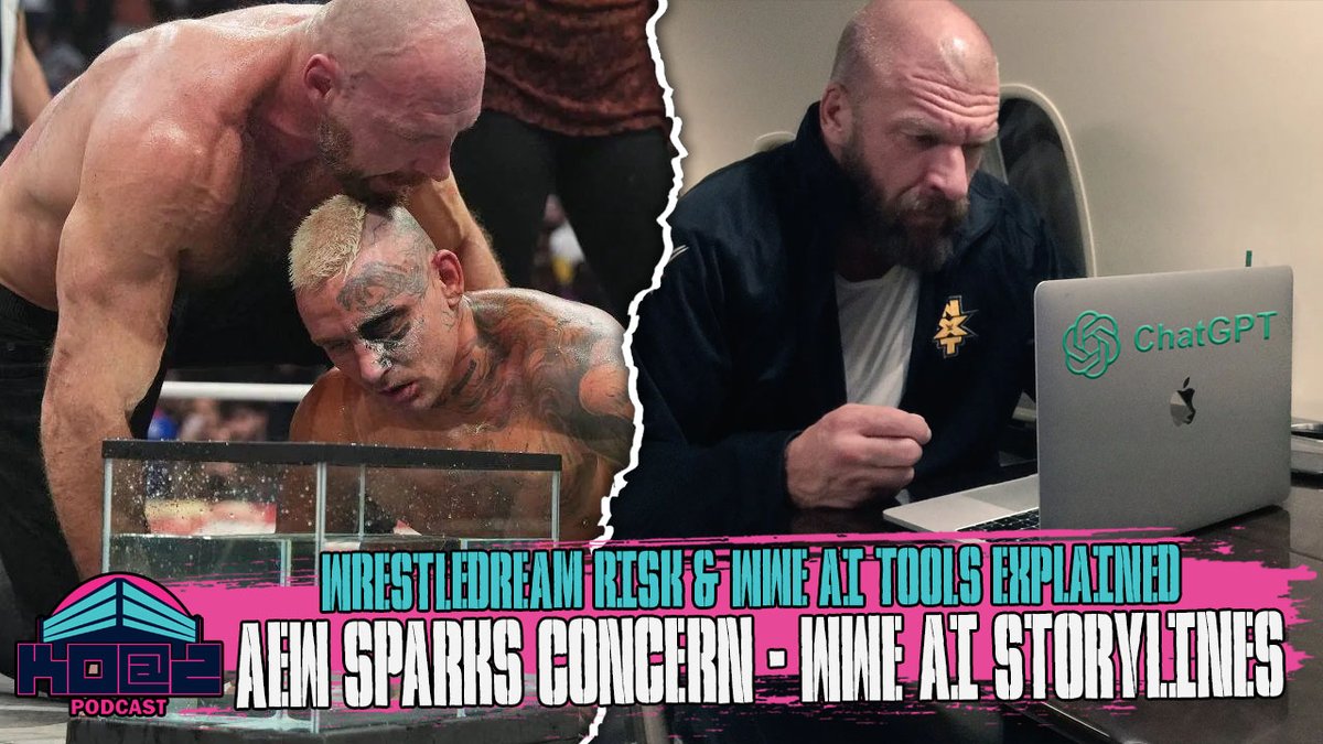 kickingoutat2pc's tweet image. AI in WWE? WrestleDream’s violent main event &amp;amp; pre-show chaos! We break it all down tomorrow 9 PM CST 🔥

#KickingOutAt2 #GimmickTableMedia #Sportcoin