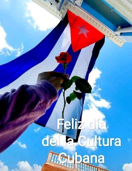 #ANAPCubaCuba 🇨🇺 DIA DE LA CULTURA CUBANA. Felicidades para todo el pueblo de Cuba, que como hijos agradecidos de la Patria, que nos una siempre el HIMNO, la BANDERA y el AMOR por esta CUBA BELLA, LIBRE,  SOBERANA e INDEPENDIENTE.  #CubaViveEnSuHistoria. #100AñosConFidel 🇨🇺