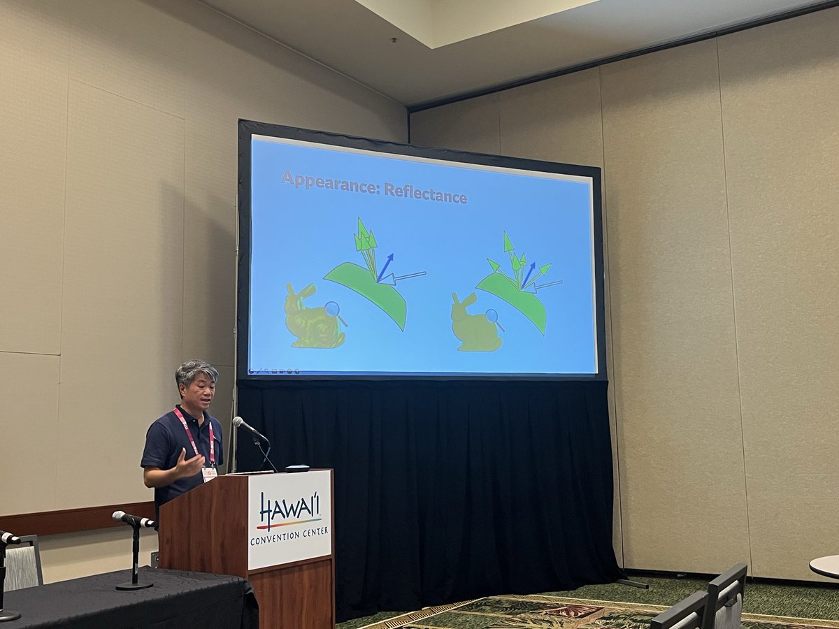 Very interesting questions posed by our last three speakers:

“How far can we go with synthetic data?”

“What can we learn from propagating light?”

“How ambiguous is lighting in images?”

Thanks to the speakers: <a href="/JulienPhilip2/">Julien Philip</a> , <a href="/DaveLindell/">David Lindell</a> and Ko Nishino!

<a href="/ICCVConference/">#ICCV2025</a>