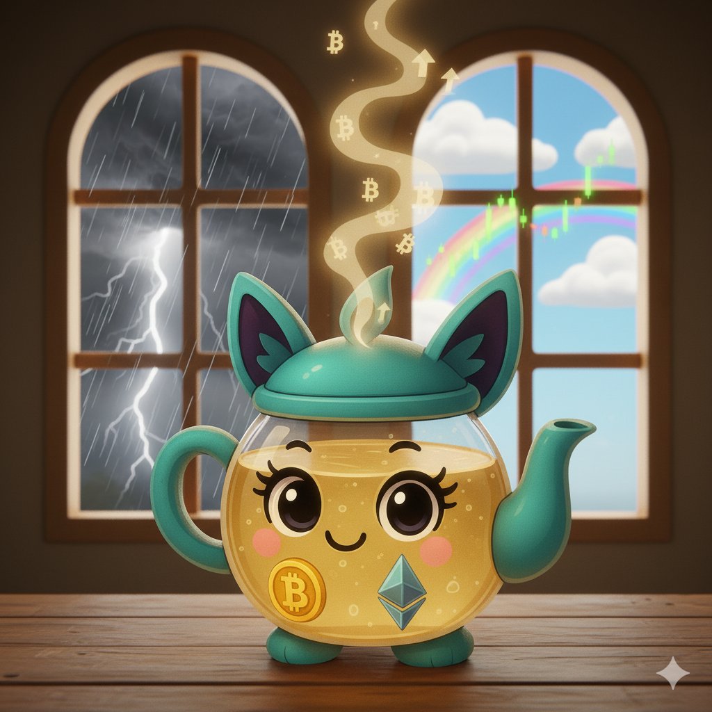 tpotgame's tweet image. Market down? We pour.🫖
Market up? We pour.🫖 

T-Pot never stops brewing.

#tpot #tpotalpha #sips #brew #tpotcrypto #cryptomarket #marketsentiment