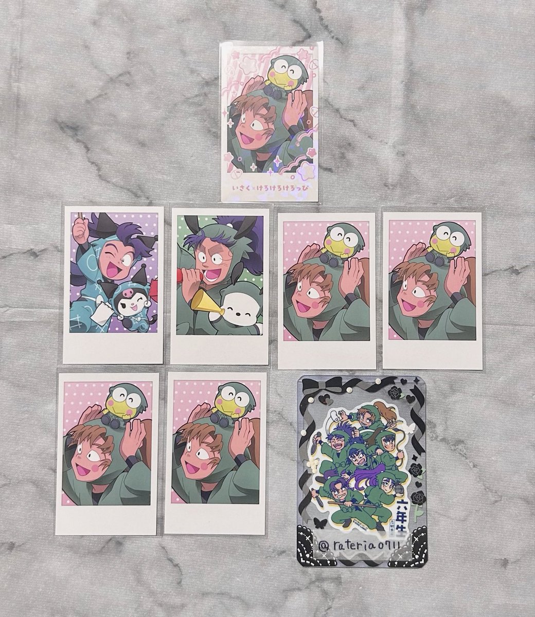 忍たま乱太郎 サンリオ コラボ アモカフェ 推しパシャ 　レア　ノーマル　6年生 忍たま乱太郎 サンリオ コラボ アモカフェ 推しパシャ レア ノーマル 6