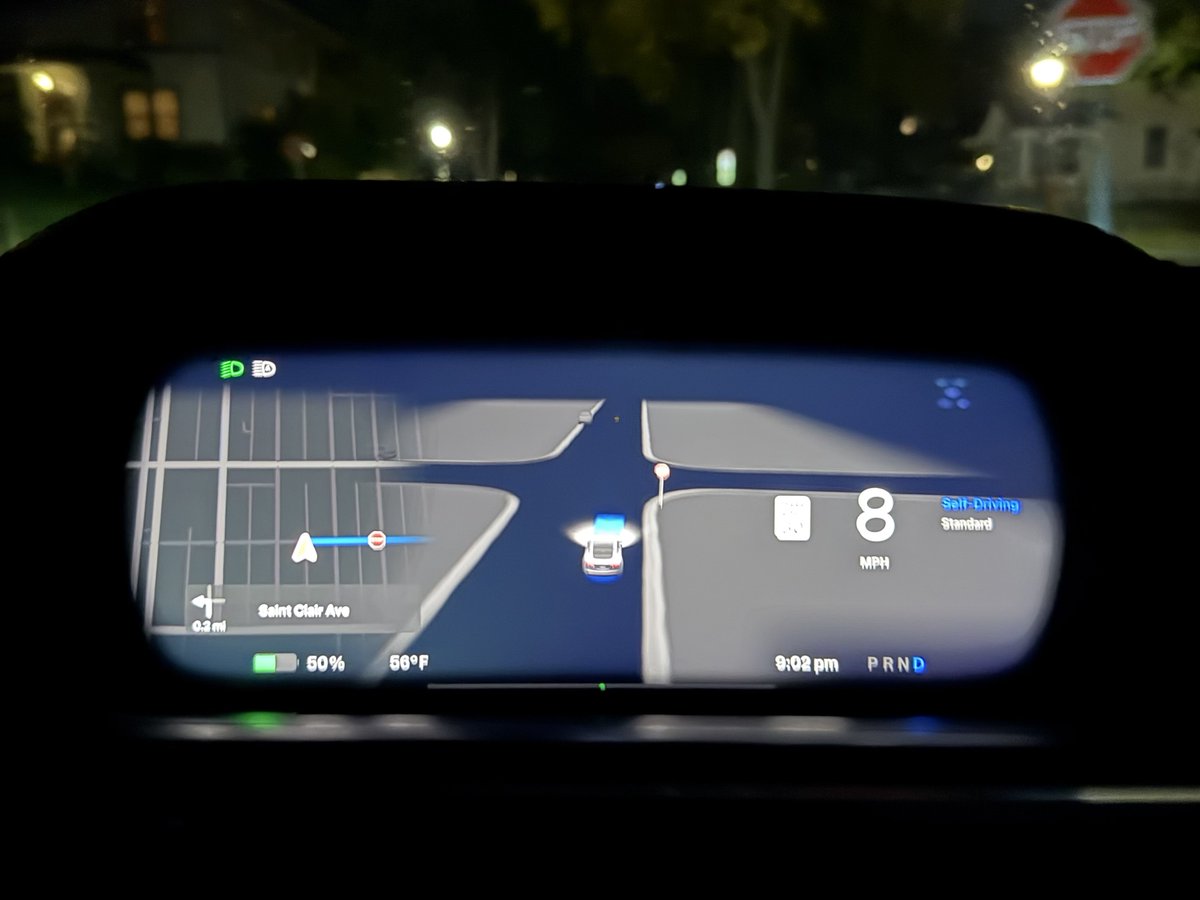 DBurkland's tweet image. I did over an hour of driving with FSD v14.1.3 in my Model S tonight and experienced 0 disengagements. First impressions video uploading shortly...