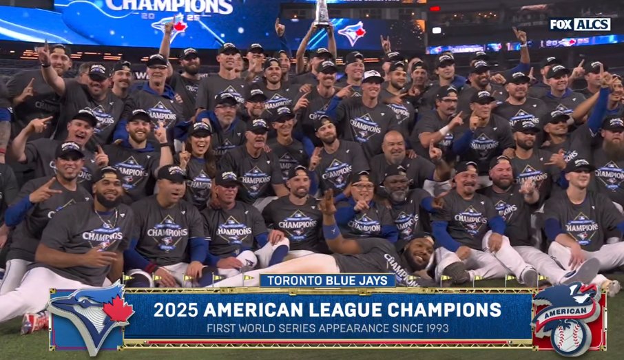 The AL Champs 💪 <a href="/BlueJays/">Toronto Blue Jays</a>