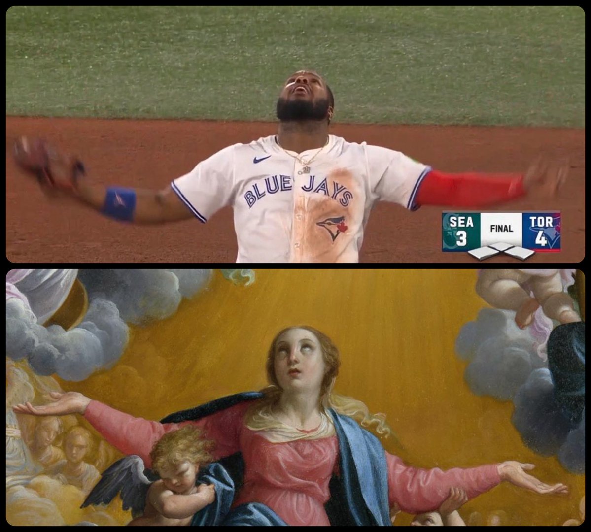 ArtButSports's tweet image. The Assumption of the Virgin, by Guido Reni, 1597, 📸 via @RoysEnergy