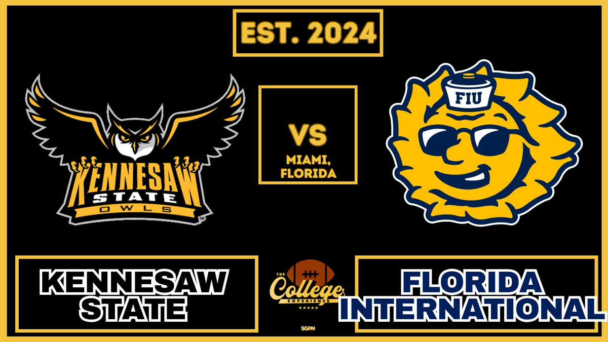 The College Experience (@tceonsgpn) on Twitter photo We got a #CUSA banger that could be a preview of the CUSA Championship going on tomorrow night at Pitbul Stadium.
Score predictions and who you got?
#KennesawState #FIU #Kennesaw #CollegeFootball #CFB We got a #CUSA banger that could be a preview of the CUSA Championship going on tomorrow night at Pitbul Stadium.
Score predictions and who you got?
#KennesawState #FIU #Kennesaw #CollegeFootball #CFB