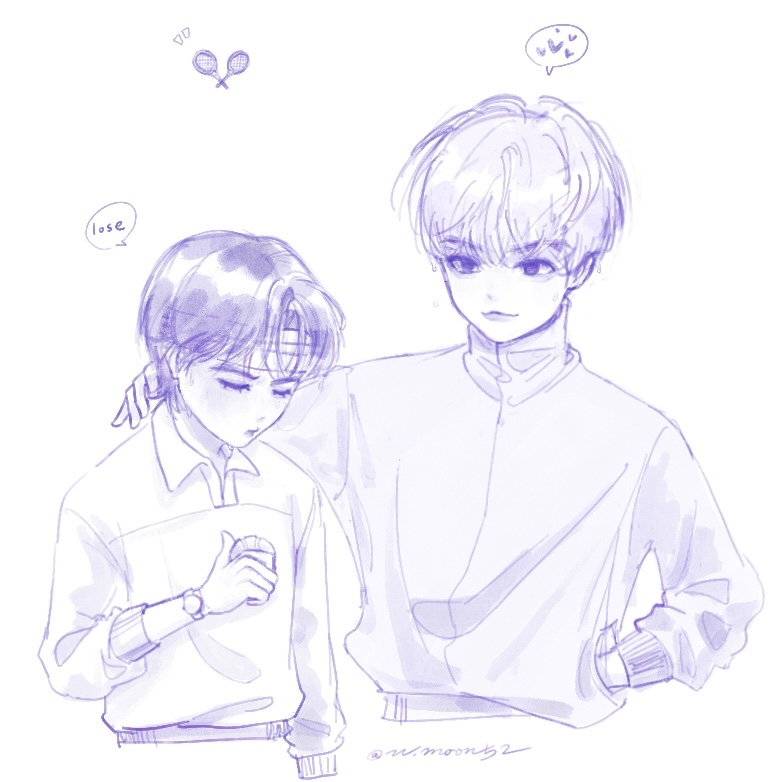 🎾
 你在意輸贏 我在意你

#TXTfanart #수빈  #범규 #TXT  #BEOMGYU #단짝즈 #摯友z #彬圭