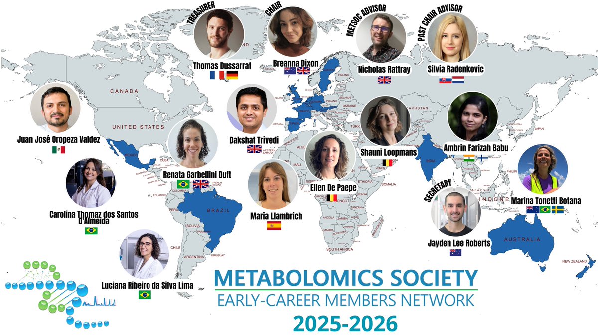 EMN_MetSoc's tweet image. We’re excited to kick off this month by welcoming the new EMN Committee for 2025/2026! A fresh year of ideas, collaboration, and initiatives lies ahead — stay tuned to see what we have in store.

#EMN #MetSoc #Metabolomics #EarlyCareer #STEM #ECR