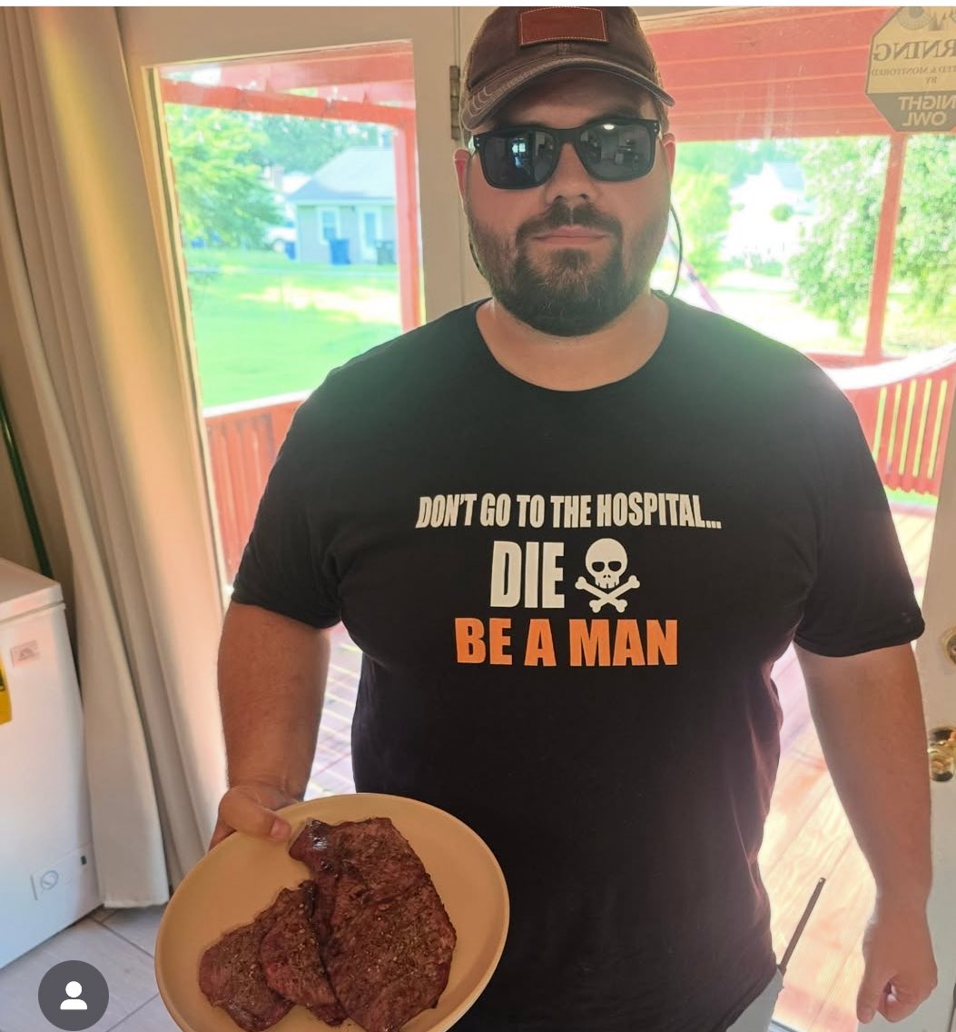 Only eat meat-Be a Man