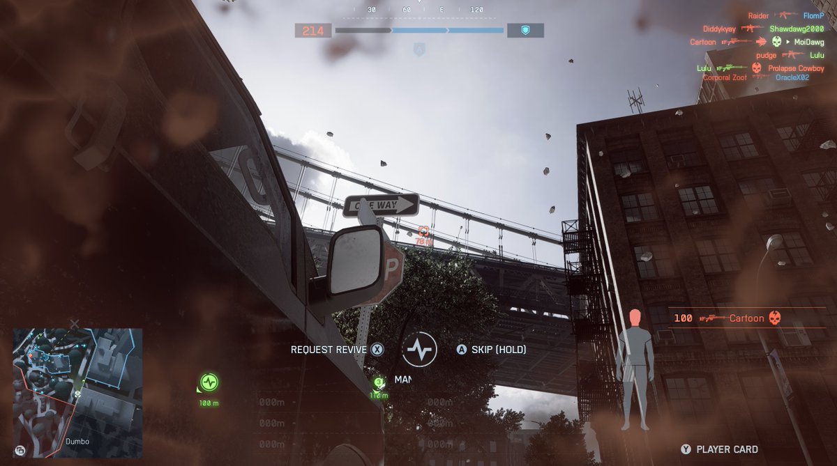 It's such a bummer half of these maps right now are unplayable on Breakthrough due to these exploits. 

Two full squads just sitting above us on Manhattan Bridge. 

GG.