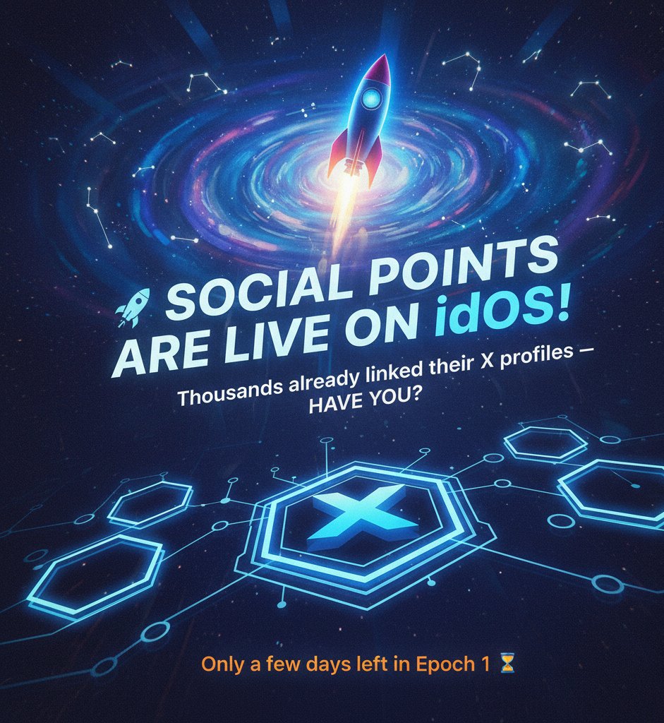 xunaid01's tweet photo. 🚀 Social Points are LIVE on @idOS_network
Thousands already linked their X profiles — have you?
Only a few days left in Epoch 1 ⏳

🔗 Connect now: https://t.co/1mHmmp2253

#idOS #SocialPoints #Web3 #Reputation @wallchain_xyz @QuackAI_AI https://t.co/zrZ6yPUKGa