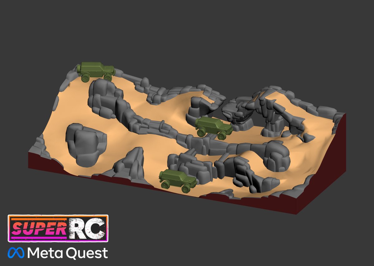 Gullie667's tweet image. Building a 3D-Printable RC Crawler Course

To celebrate the release of the RC Crawler in Super RC, our VR RC game, we&apos;re sharing 3D-printable assets for a real RC Crawler course to go alongside the in-game one launching in a few days.

More images of the build soon.   

Before…