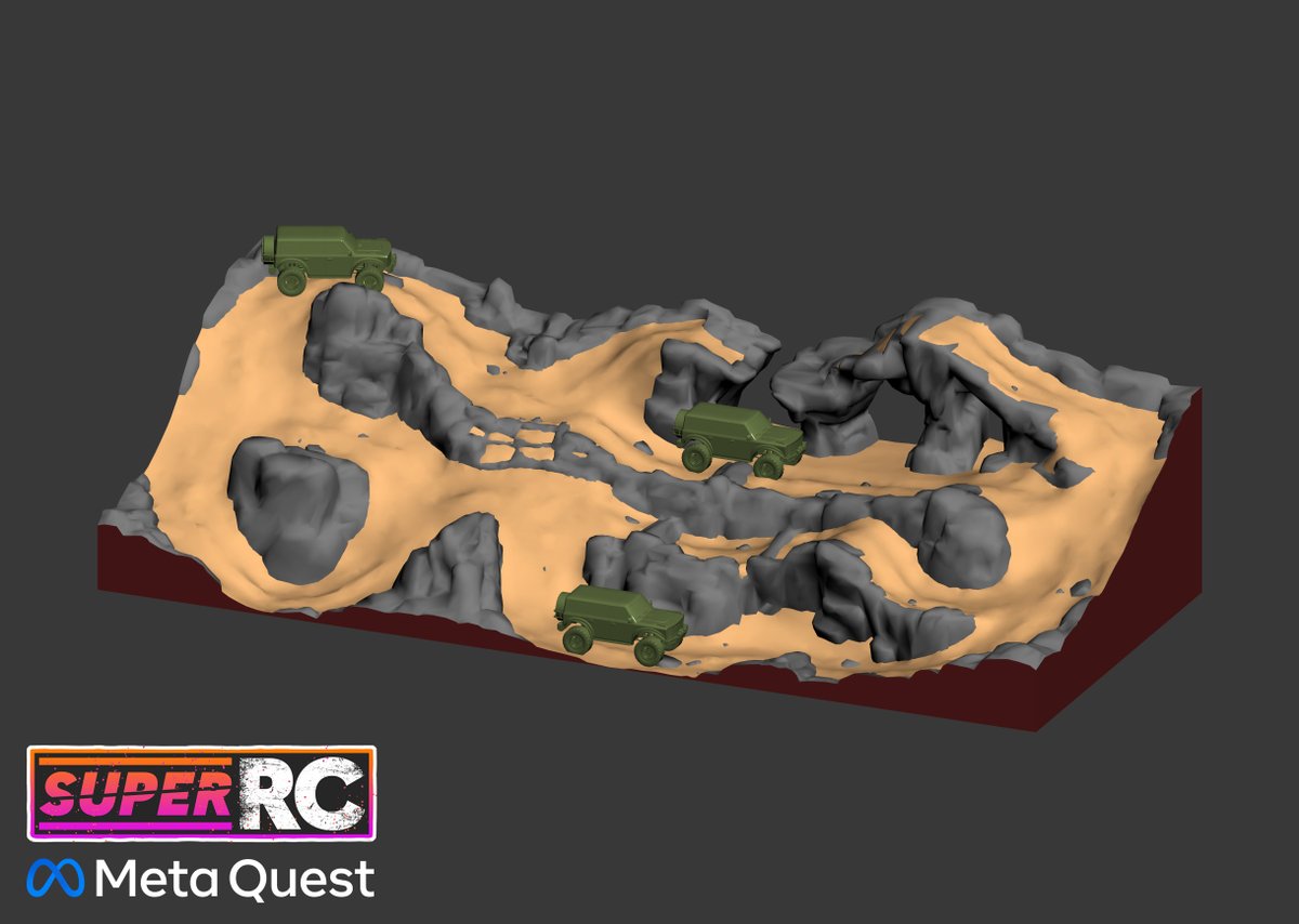 Gullie667's tweet image. Building a 3D-Printable RC Crawler Course

To celebrate the release of the RC Crawler in Super RC, our VR RC game, we&apos;re sharing 3D-printable assets for a real RC Crawler course to go alongside the in-game one launching in a few days.

More images of the build soon.   

Before…