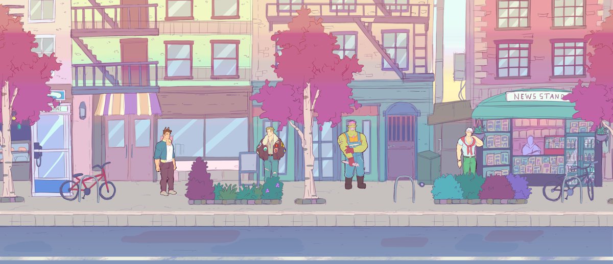 ReddJackal's tweet image. Mockup for my game🌈no UI yet. I've set it up in engine but it's only sliding for now lol 😆
Names gonna be "Cruisin' Riveton" btw. You play as max, vibin thru streets while flirt some npcs in cozy environment. Might submit it to bara jam if possible.
#riveton #gamedevlog