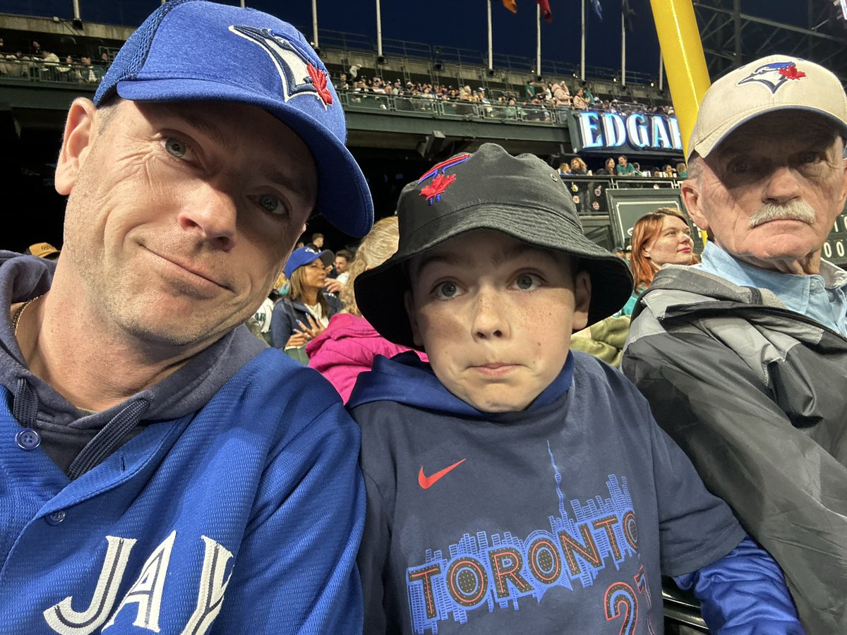 The <a href="/BlueJays/">Toronto Blue Jays</a> were under .500 when I took my dad and the Big Cat to Seattle in May. Fun group, not enough talent. 3-0 in Seattle and now going to the World Series. What a team, so happy for those guys and the Country! Go Jays!
