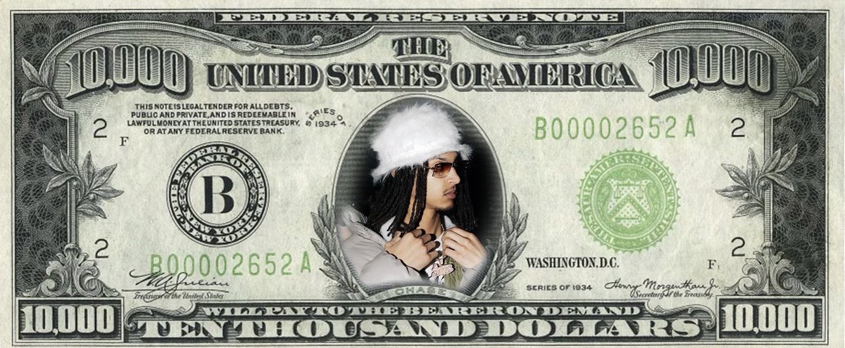 YabbaFeed's tweet photo. 10,000 Dollar Bill https://t.co/QVlmMRtBXw