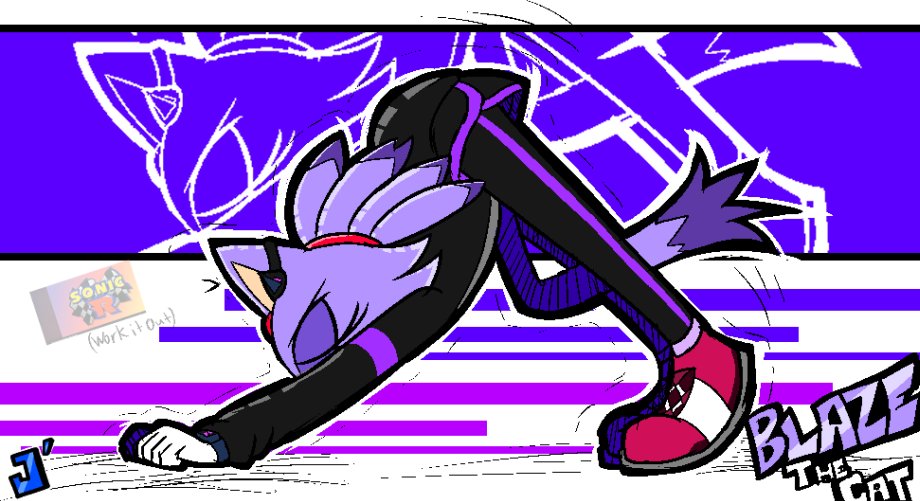 Always remember to stretch before working out

#blazethecat #SonicTheHedgehog #sonicfanart