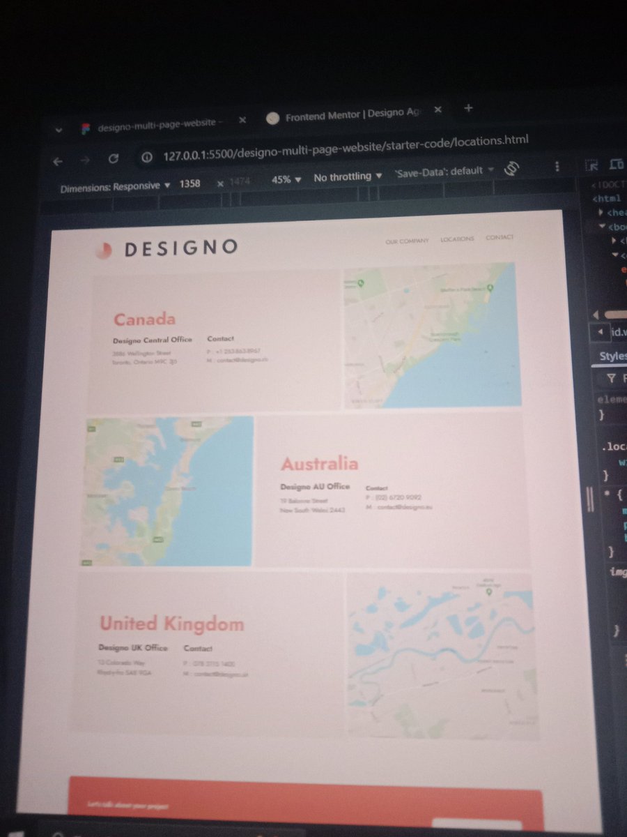 moses_bases's tweet image. I am currently building the Designo Agency website as part of a Frontend Mentor Challenge. #PracticeCoding #Learning #Growth