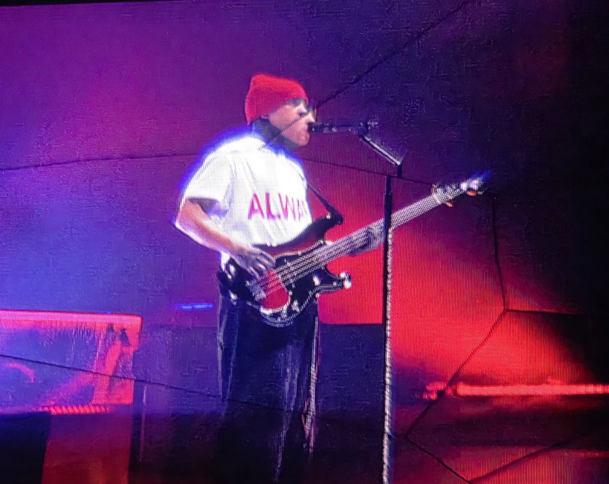 the way the screen is broken when they are performing stressed out.
#breachdallas