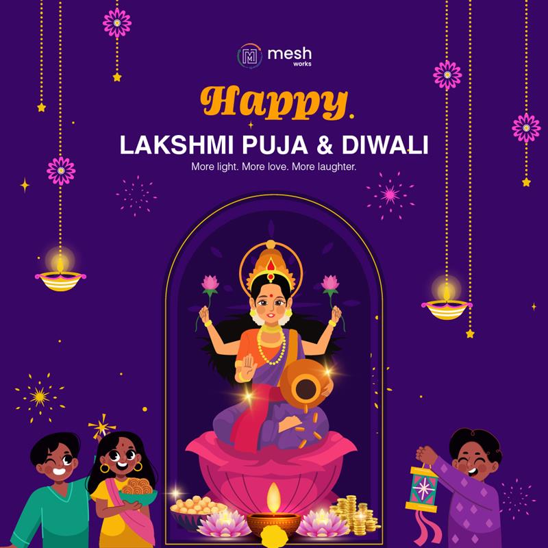 MESHsourcing's tweet image. May the festival of lights bring prosperity, success, and new beginnings to your business and beyond. 💫

Wishing you and your family a Happy Diwali!
— Team MESH Works

#HappyDiwali #MESHWorks #FestivalOfLights