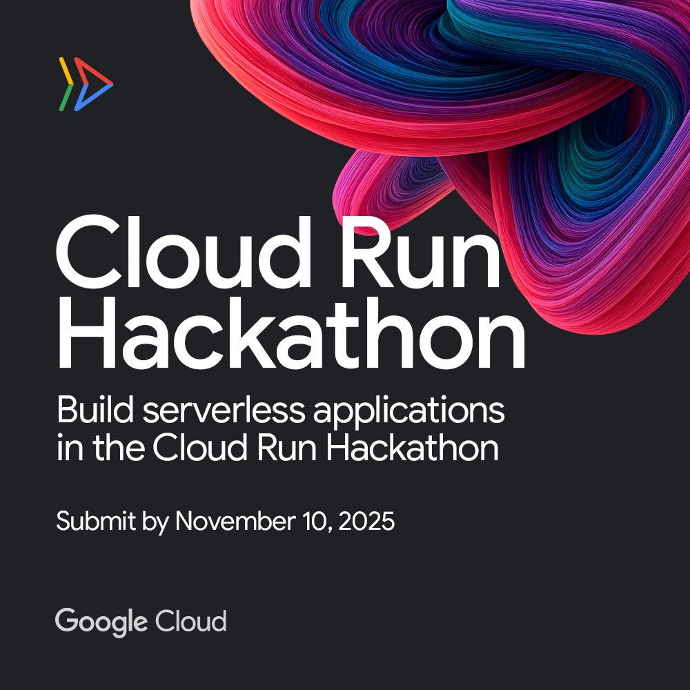 GoogleCloudTech's tweet image. Welcome to the Cloud Run Hackathon! We&apos;re calling all developers to push the boundaries of what&apos;s possible with serverless tech.

Your mission: Build an innovative serverless application deployed on Cloud Run. Get started today → goo.gle/4oyxQuQ