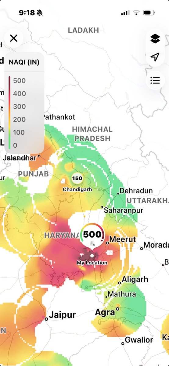 Can’t blame Punjab/Haryana farmers for Delhi’s unbreathable air. Air there is fine. Problem is local, especially fireworks &amp; pre-Diwali choked traffic. Vehicles stuck for hours pollute like hell.