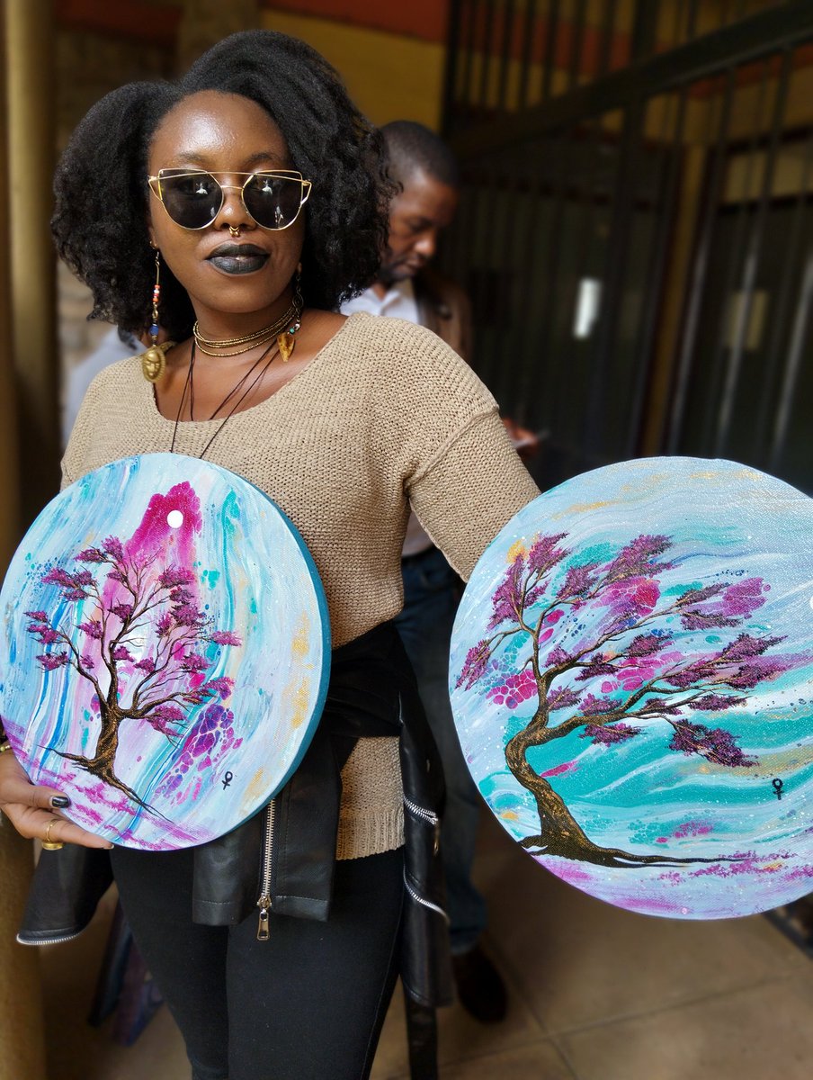 The #AffordableArtShow is happening this weekend, 24-26 October. 

Here's artist  <a href="/wanja_githua/">Thriving Artist ✨️</a> with her submission for the show.   Come join us and see the work of hundreds of artists.

24-26 October. Tickets on sale at <a href="/KenyaBuzz/">KenyaBuzz</a>