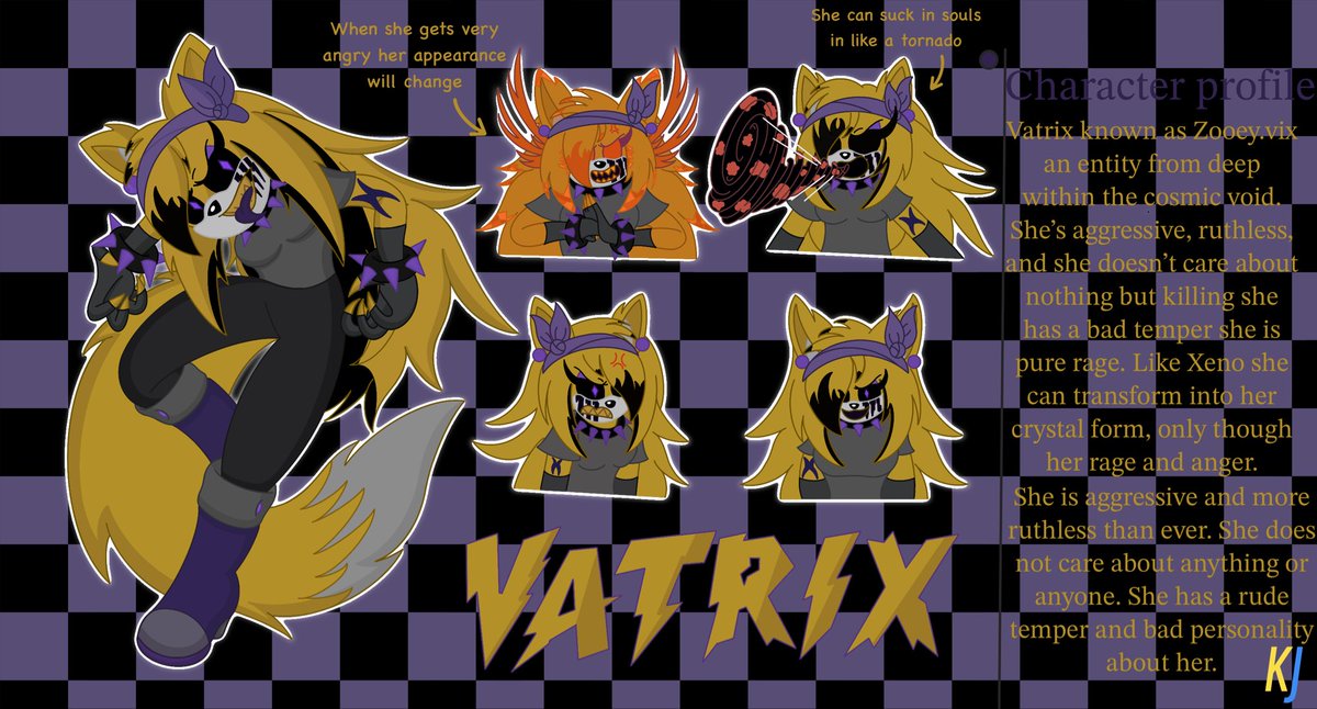 First variant made by my friend KING Jerry of Zooey the fox 21 year-old future version design