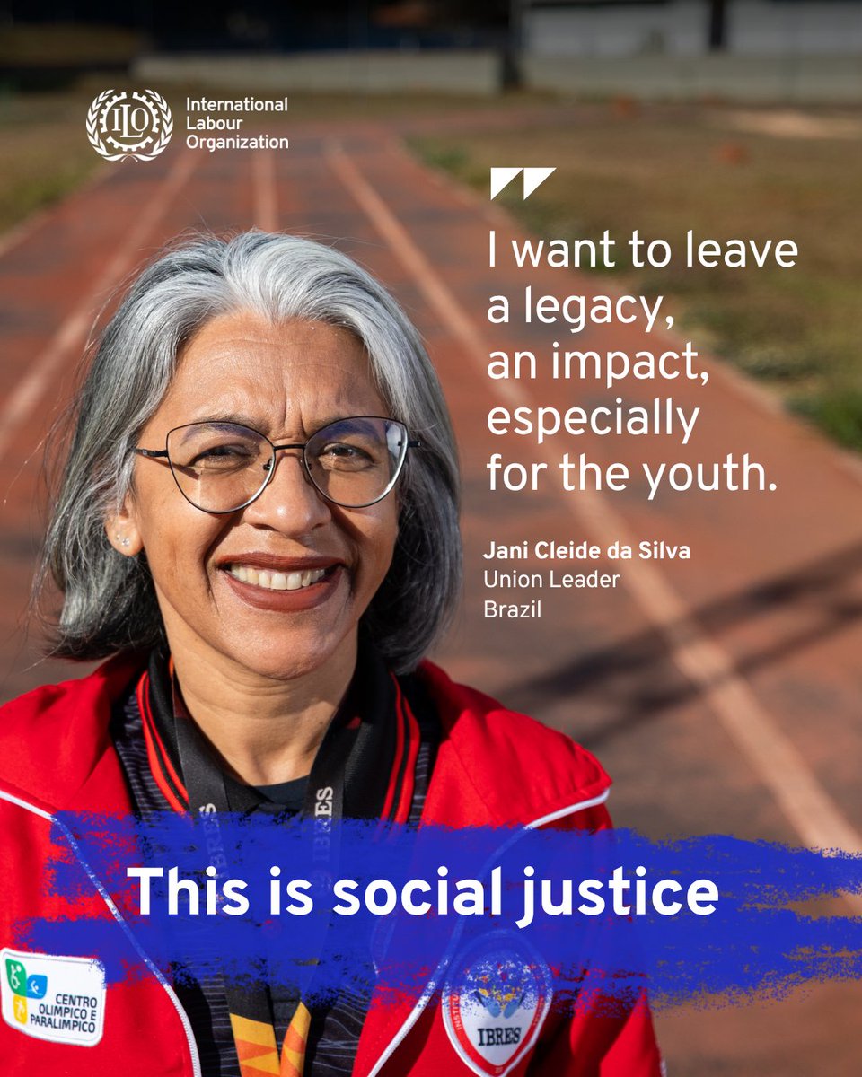 ilo's tweet photo. Voice, faith, courage. 

Jani’s journey—from informal work to union leadership—shows how labour rights protect dignity and transform lives, especially for young people she mentors every day. 

#ThisIsSocialJustice https://t.co/xVulUmTMzb