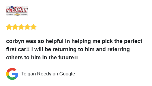 We just received a great review on Google. Thank you Teigan Reedy!