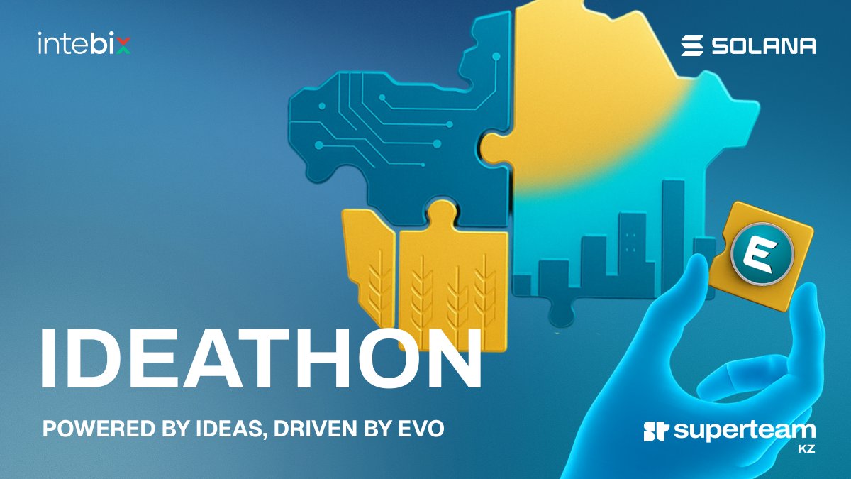 Intebix's tweet image. 🚀 Win 500,000₸ for building real use cases with Kazakhstan’s first stablecoin - EVO (KZTE) on Solana!
Powered by Intebix x Superteam KZ 🇰🇿
💡 3 prizes × 500,000₸ each
📅 Deadline: Nov 10
🔗 Apply:shorturl.at/hRKZD