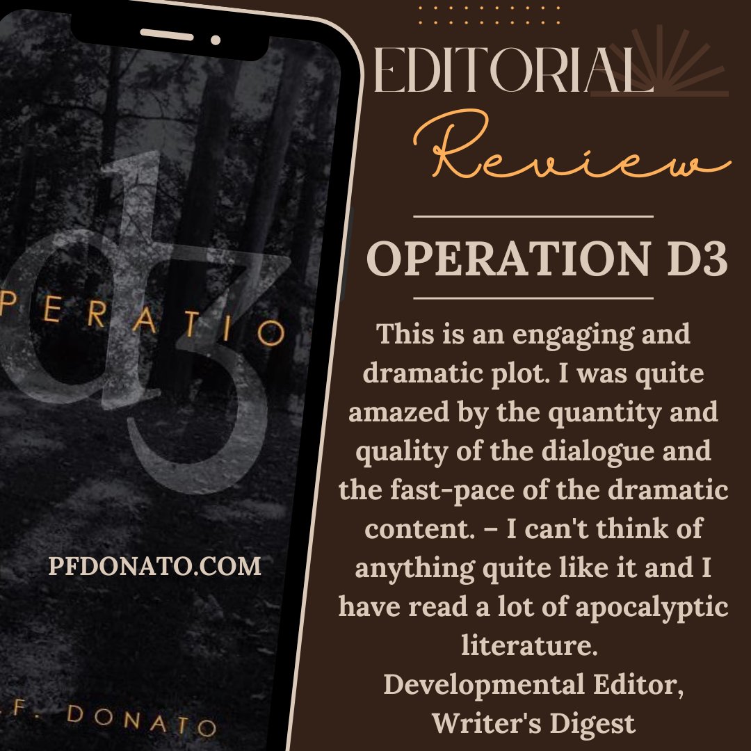 PFDonato's tweet image. Order your copy today
Barnes & Noble barnesandnoble.com/w/operation-d3…
Apple Books books.apple.com/us/book/operat…
Amazon amazon.com/Operation-D3-P…
Readers House readerhouse.com/products/opera…
Google Play play.google.com/store/books/de…
#readerscommunity #bookreviews #booknerd #books