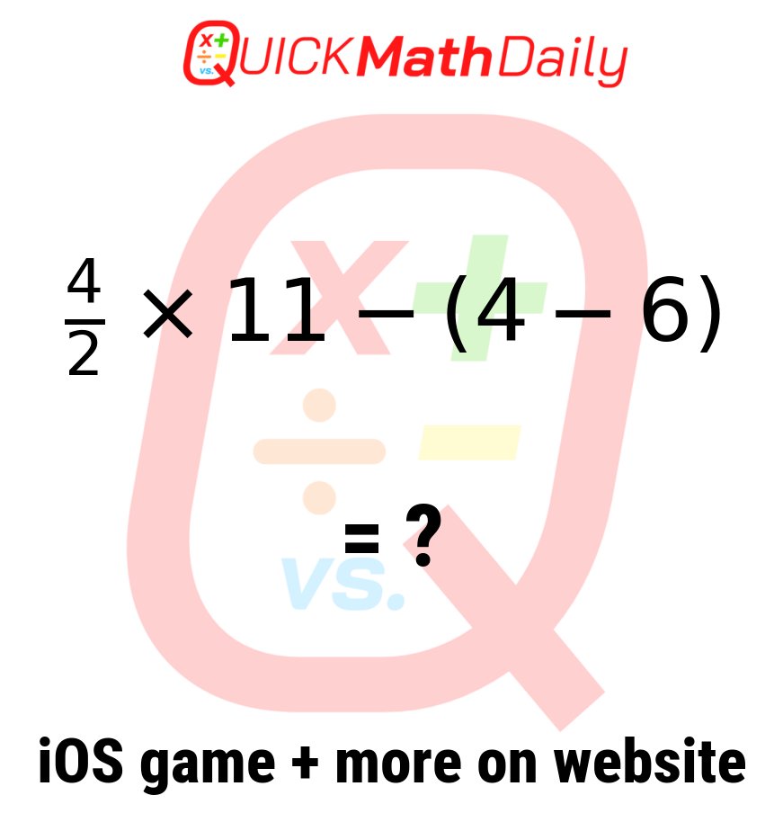 QuickMathDaily's tweet image. 🔍 Can You Outsmart This Math Problem? 🧠
Prove It By Commenting Below!👇
See more on QuickMathDaily.com 👀 ✅