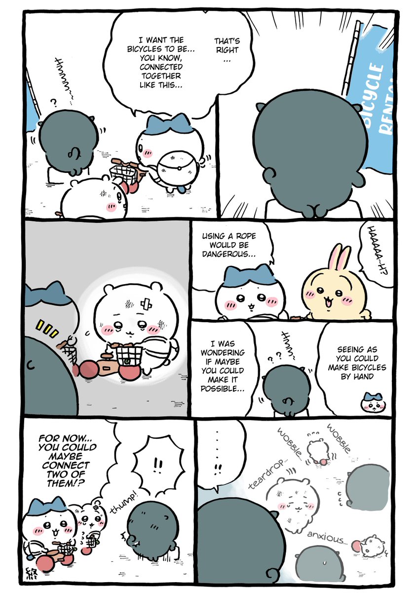 A mechanic struck by inspiration!

#chiikawa #chiikawaeng