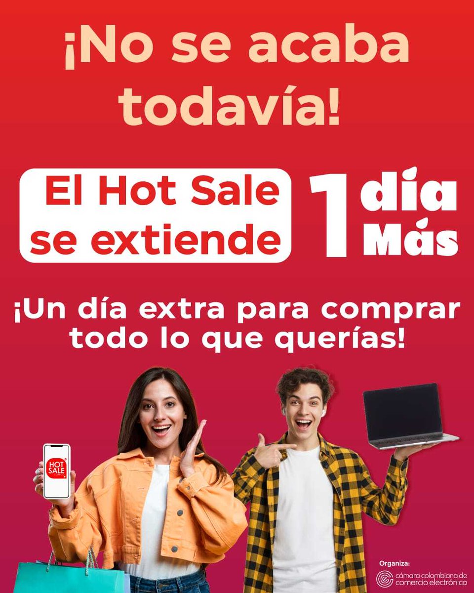🔥 En Hot Sale estamos llenos de sorpresas y una de ellas es que aun tendrás tiempo de comprar. Aprovecha ese día extra para encontrar tu mejor descuento. hubs.la/Q03PqS4K0
