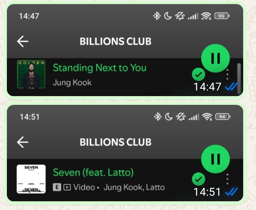 (Part 2) 🎉🐰
👋 Hi, I'm Listening 🎧 #3D, #LeftAndRight,  #StandingNextToYou and #SEVEN by #JUNGKOOK from "BILLIONS CLUB" on Spotify! 🏖️🍰🍹

🔗 open.spotify.com/track/6xGr4tVz…

PLEASE KEEP SUPPORTING JUNGKOOK'S MUSIC 🎶 🫶 
#JUNGKOOK #정국 🔥