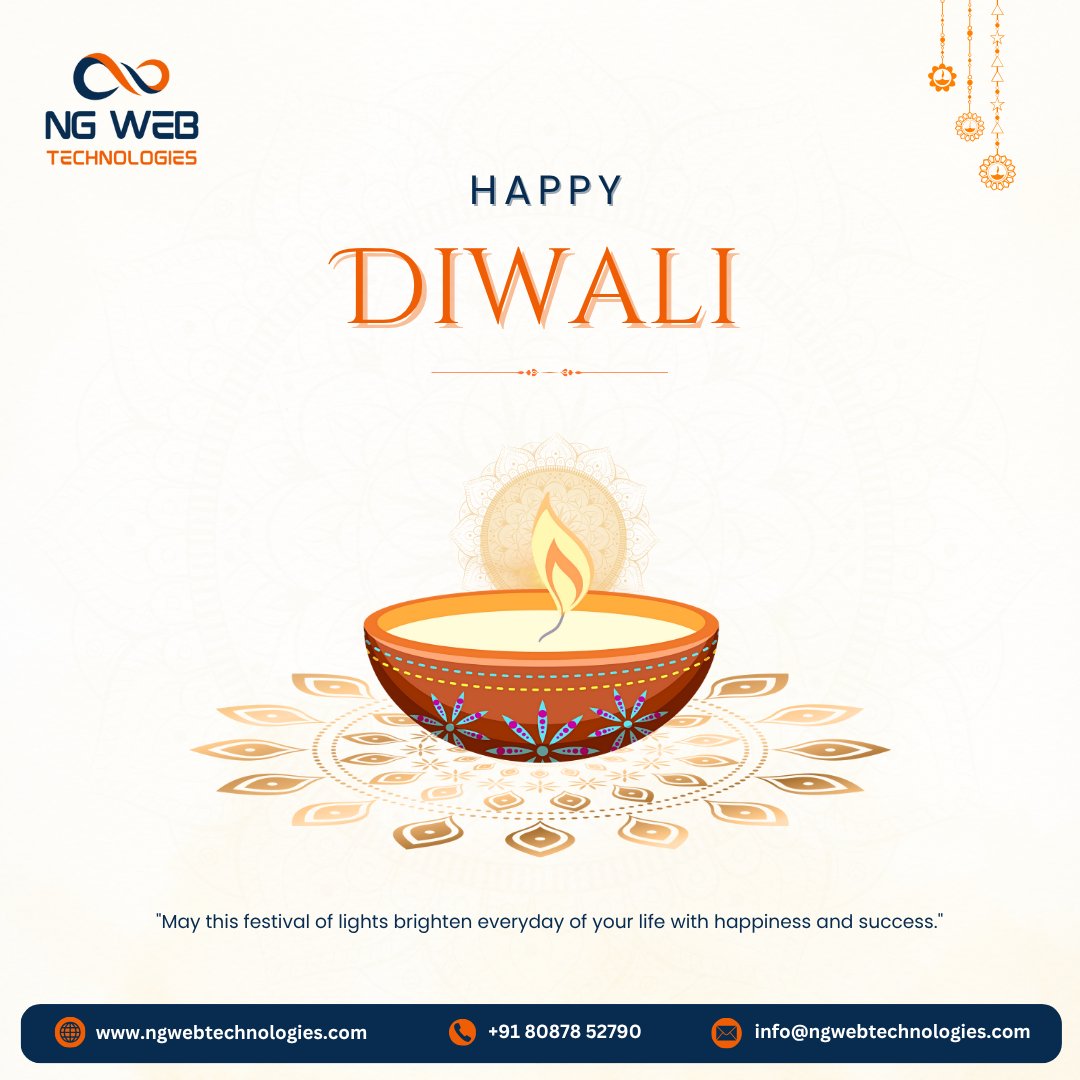 NG_Web_Tech's tweet image. Let’s light up new ideas, brighten innovations, and spark success this Diwali! 💡✨

NG Web Technologies wishes you a glowing year ahead filled with happiness and growth. 🪔

#DiwaliVibes #NGWebTechnologies #FestiveSeason #InnovationInLights