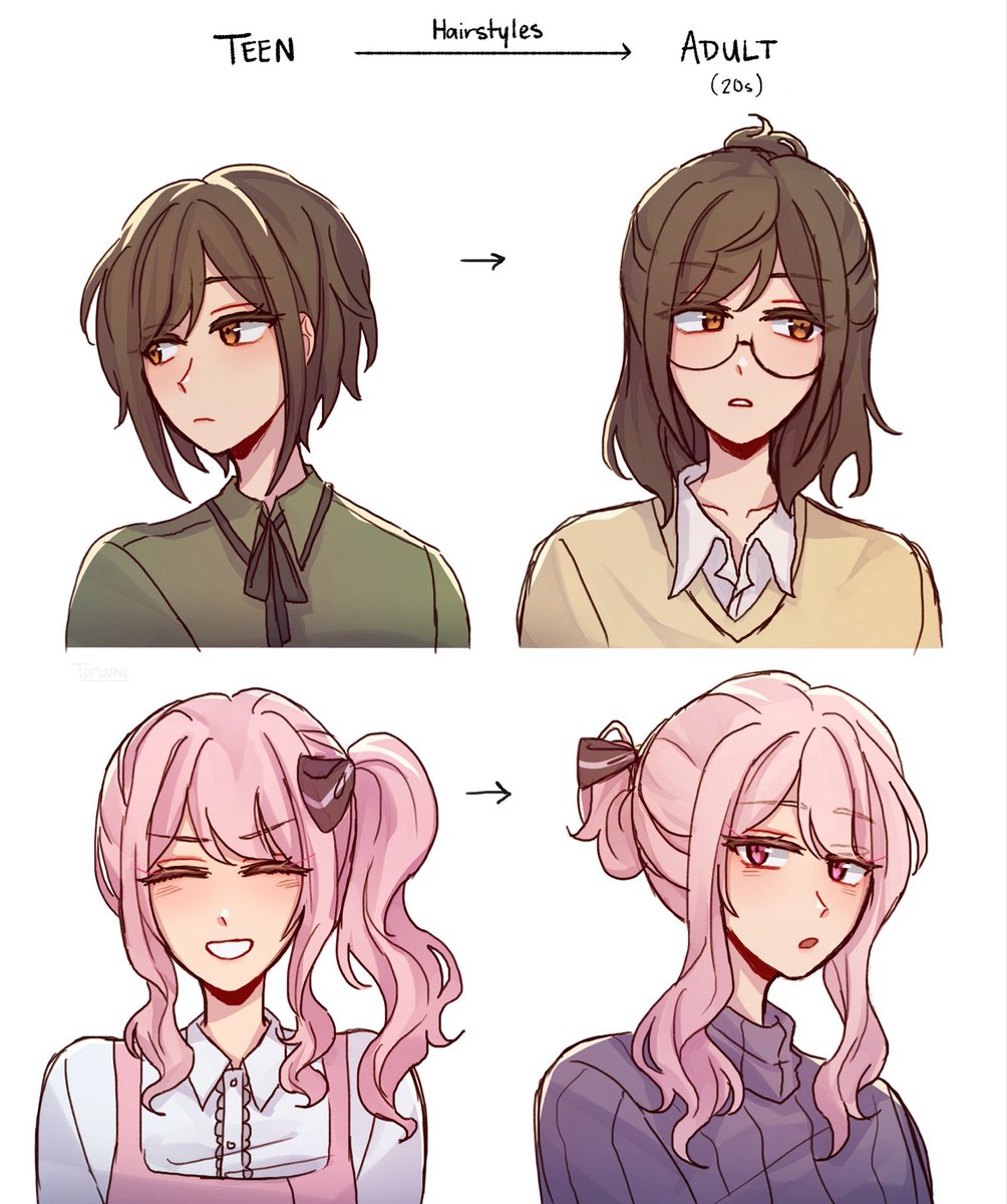toastyyโก workin on comms (@_tofuuni) on Twitter photo hairstyle hc for niigo ! #prsk_FA hairstyle hc for niigo ! #prsk_FA