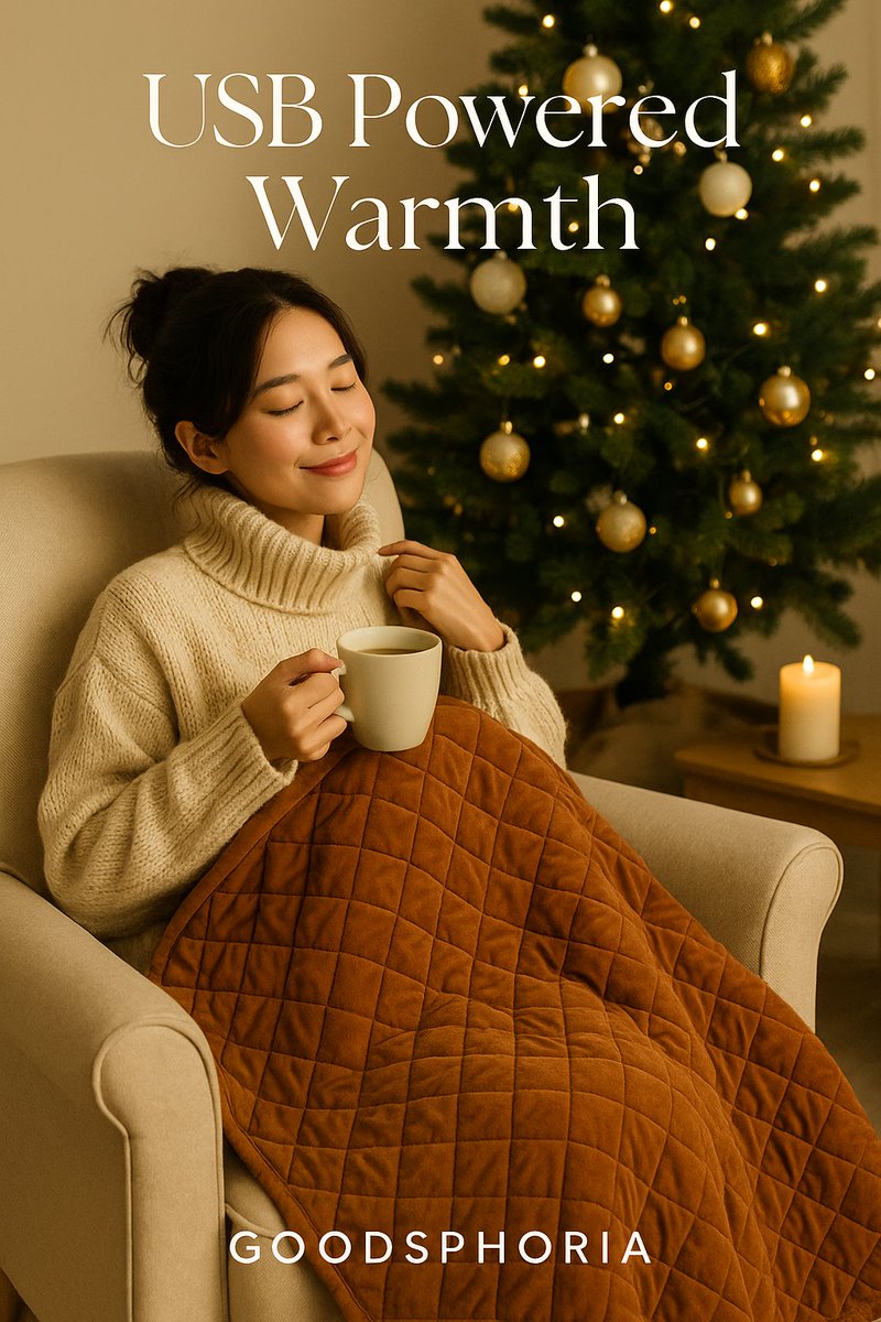 ❄️Winter evenings are finally cozy✨

Our USB heated blanket with 3 heat levels turns your relaxation time into pure comfort. Machine washable, lightweight, and perfect for the couch or bed.  

Because you deserve to stay warm this winter💙 
👉goodsphoria.com/products/elect… #GoodsPhoria