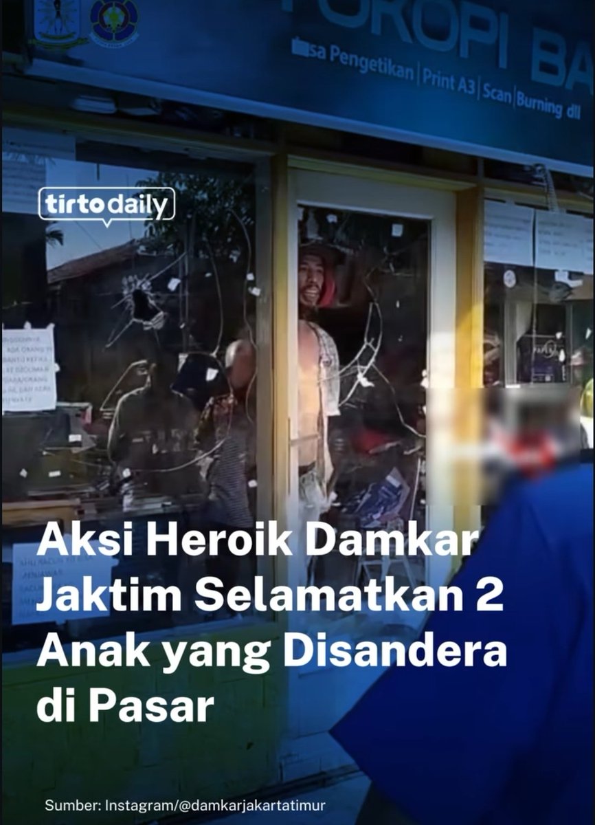 Damkar lagi yang dipanggil 😂 —DAN SUKSES!!
Anaknya berhasil selamat, bapaknya dibawa buat dapet perawatan psikologis.

Truly in Damkar we trust!