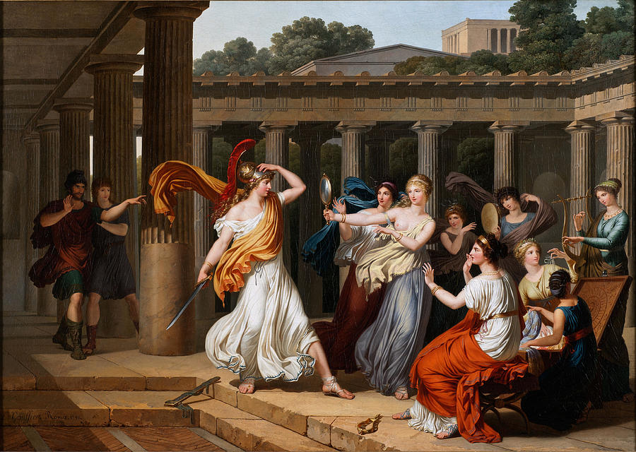 odysseus recognises achilles amongst the daughters of lycomedes by louis gauffier — 🍓