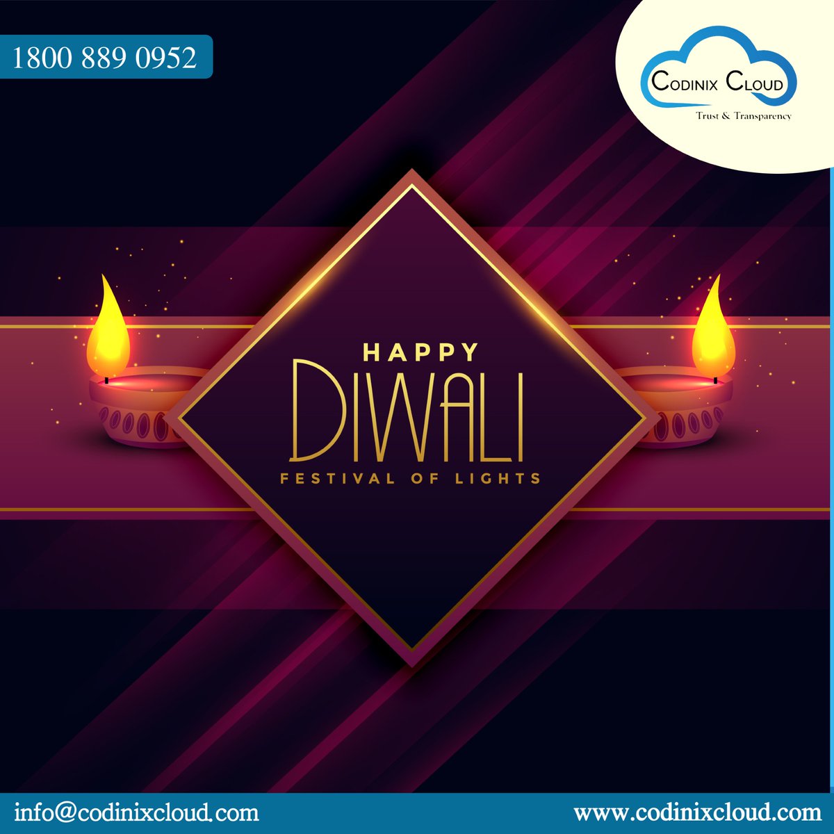 CodinixCloud's tweet image. Happy Diwali!

#diwali #happydiwali #deepavali #indianfestival #diwalivibes #diwalicelebration #rangoli #diya #diwaligift #diwalidecorations #sweets #laxmiganeshpujan #lights #homedecor #lanterns #crackers #ethnicwear #food