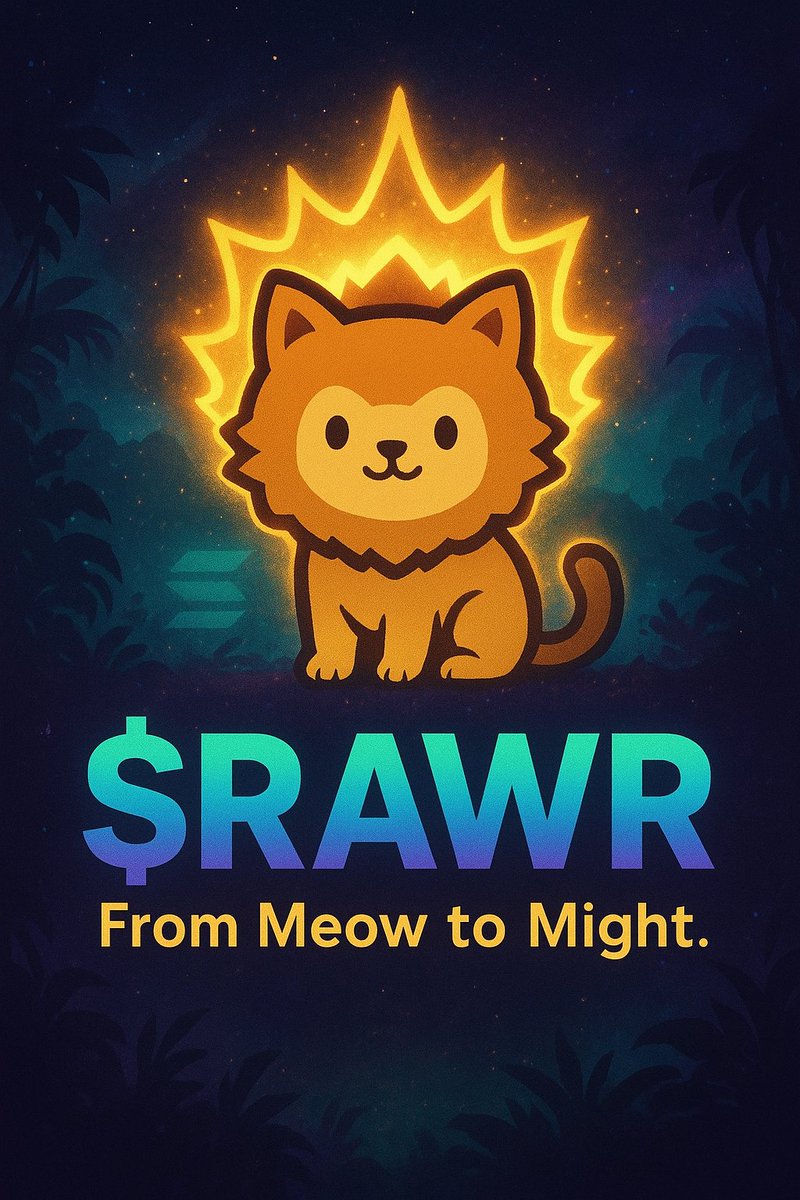 KayyusEx's tweet image. @littlecat_rawr 

$RAWR The powerhouse of @solana 🦁❤️‍🔥❤️‍🔥🦁

#Bannercontest #RAWR #SOLANA #MEMESEASON