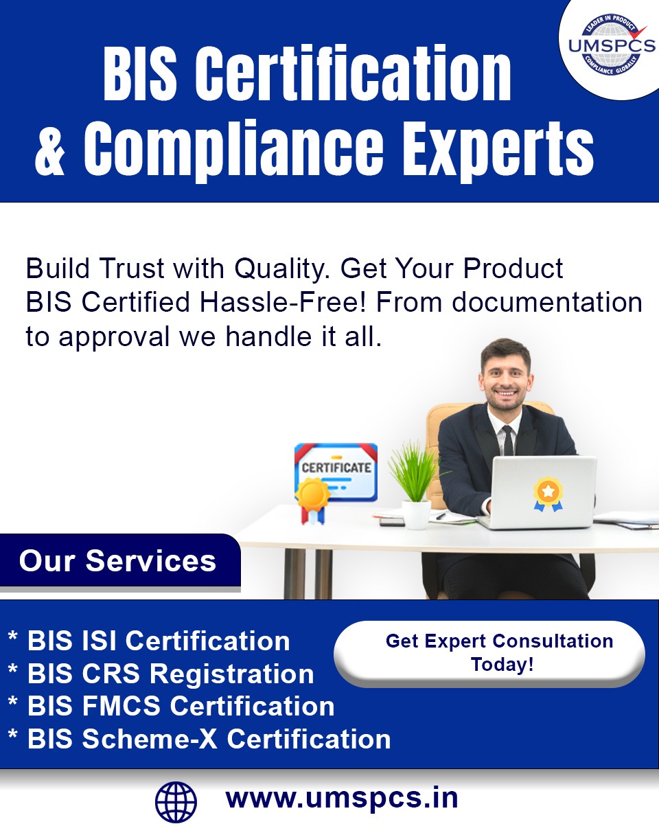 UMSPCS_Official's tweet image. 🏢✨ BIS Certification &amp;amp; Compliance Experts!
Build trust with quality 💯
From documentation 📄 to approval ✅ — we handle it all for you.
📞 Get Expert Consultation
🌐Visit: umspcs.in

#BISCertification #ISIMark #FMCS #SchemeX #CRSRegistration #ProductCompliance