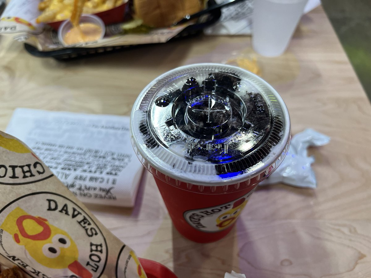 When I had a late night nom with a friend and a sweet treat (Oreo milkshakeeeee)