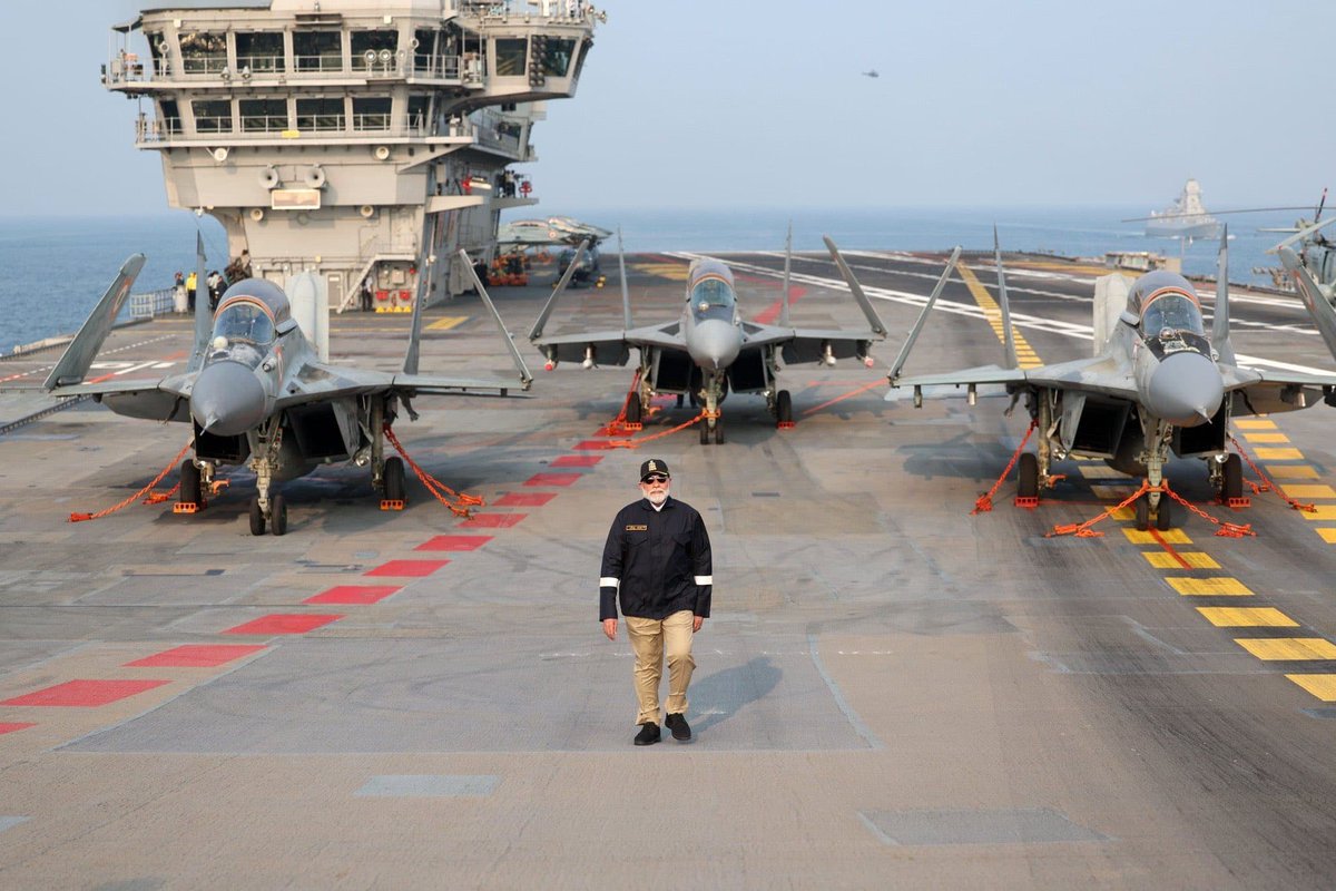 DEBASIS DAS 🇮🇳 (@debasis77745902) on Twitter photo PM Modi marks Diwali on the flight deck of INS Vikrant with the MiG-29s in full glory. ⬇️
narendramodi.in/network/userpo…
via MyNt <a href="/narendramodi/">Narendra Modi</a>
<a href="/BJP4India/">BJP</a> <a href="/BJP4Bengal/">BJP West Bengal</a> PM Modi marks Diwali on the flight deck of INS Vikrant with the MiG-29s in full glory. ⬇️
narendramodi.in/network/userpo…
via MyNt <a href="/narendramodi/">Narendra Modi</a>
<a href="/BJP4India/">BJP</a> <a href="/BJP4Bengal/">BJP West Bengal</a>