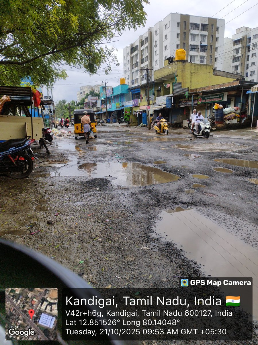 TarunPala2's tweet image. Kandigai - mappedu road very much damaged
Already complaint raised in namma salai app they said will report to concerned department no changes then. I don't know to whom to complain this
@Mappeducitizen
@VckBalaji
@nammasaalai
#vandalurkelambakkamroad
#kandigai
#mappedu