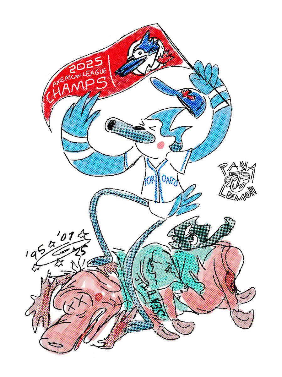 PanaLemonPTY's tweet image. &quot;Sir, a second bird has hit the Space Needle and a moose.&quot;

Toronto Blue Jays return to the World Series for the first time since 1993 #ALCS