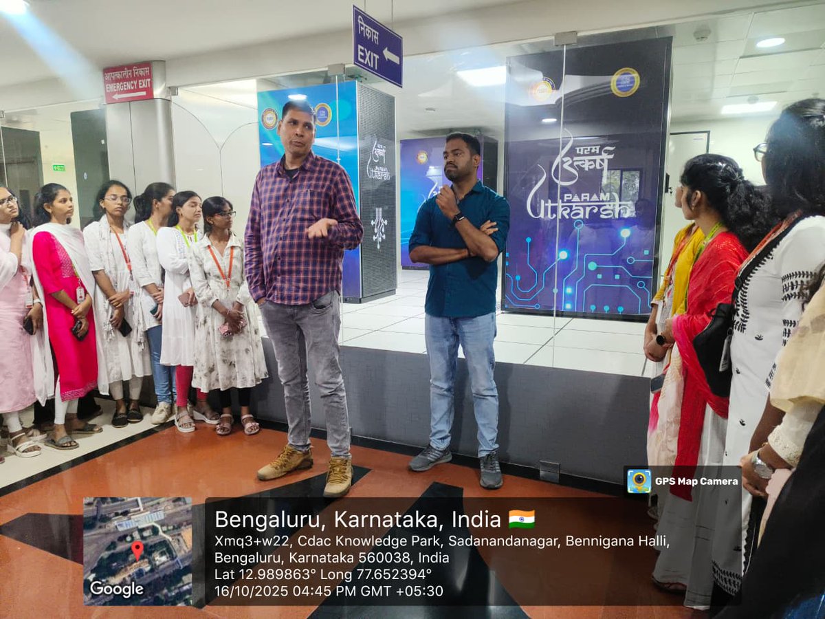 sritatp's tweet image. Our 2nd &amp;amp; 3rd-year #CSE students explored Cybersecurity &amp;amp; Supercomputing at CDAC Bengaluru during their Industrial Visit! 💻⚡
Hands-on insights, expert interactions &amp;amp; real-world tech learning—an inspiring experience for our future innovators!